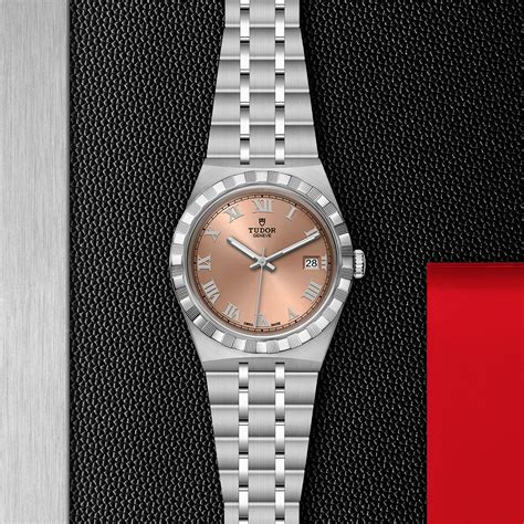 tudor royal 38mm salmon|TUDOR Royal Salmon Dial Stainless Steel Watch .